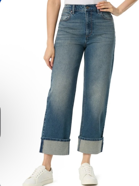 Gloria Vanderbilt Denim - Gloria Vanderbilt Blue Straight-Leg High-Rise Jeans